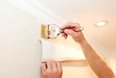 Pose de papier peint à Auzebosc — revêtements muraux et toiles de verre